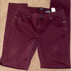 Gorgeous burgundy jeans